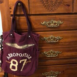 Aeropostale Burgundy Tote